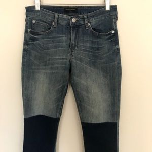 Skinny Jeans with Knee Patch Detail
